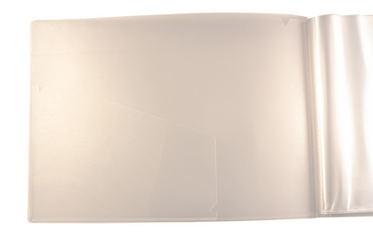 Eco A4 50% Recycled Clear 20 Pocket Landscape Presentation Display Book