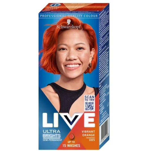 Coloration Semi-Permanente Schwarzkopf LIVE Ultra Brights, 085 - Orange Vif