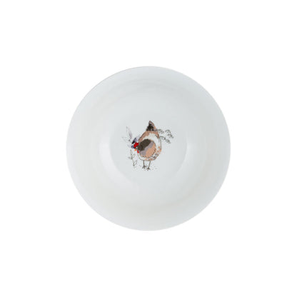 Price & Kensington Country Hens Porcelain Cereal Bowl, 18cm ,White