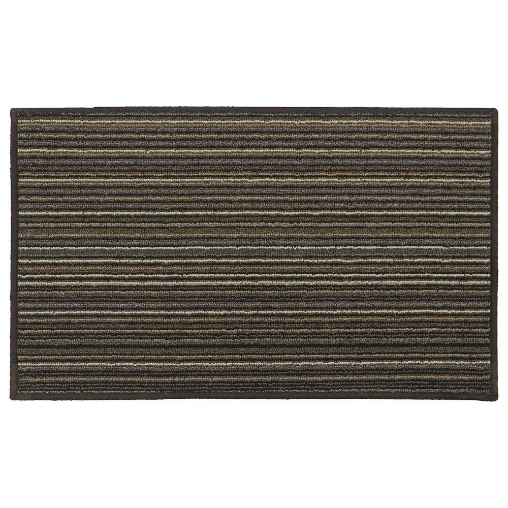 Jvl Arona Indoor Washable Mat 50x80cm Black, Brown