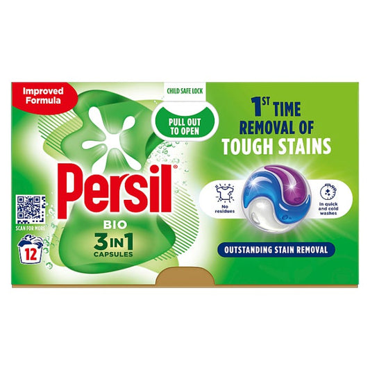 Persil 3-en-1 Capsules de lavage Bio, 12 lavages