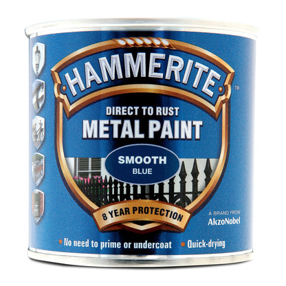 HAMMERITE METAL PAINT SMOOTH BLUE 250ml