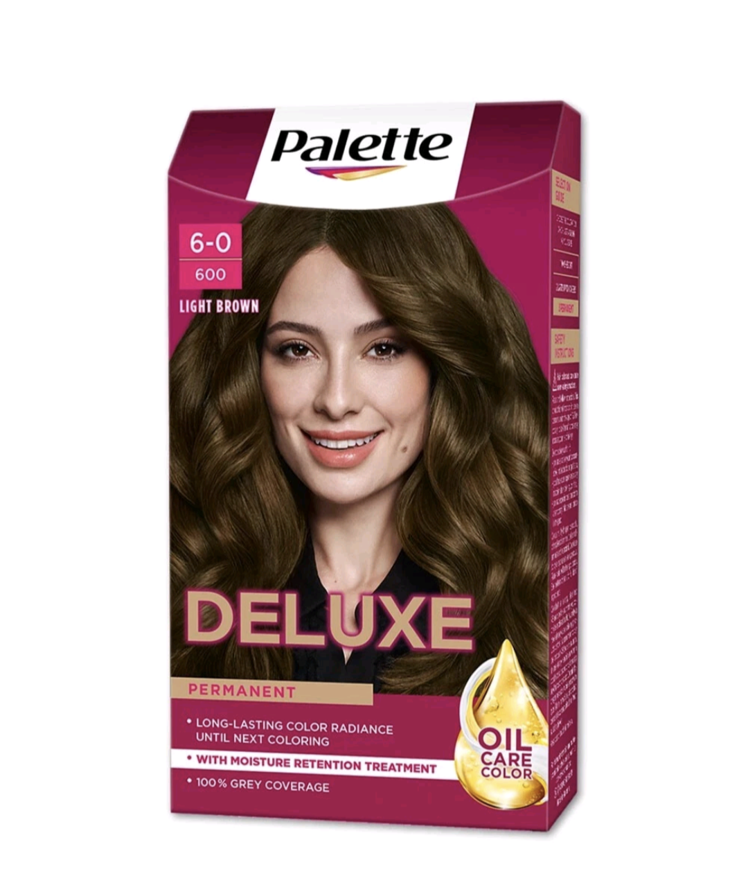 Palette Deluxe Permanent Hair Dye Light Brown 6-0 - Long Lasting Radiance