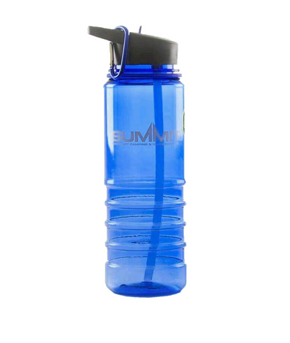 Summit 700ml Water Bottle With Folding Straw & Carabiner