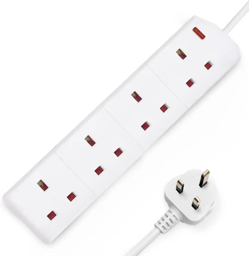 DAEWOO 4 GANG 2 METRE EXTENSION LEAD WITH NEON EXT0068