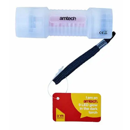 AMTECH 9 LED GLOW IN THE DARK TORCH
