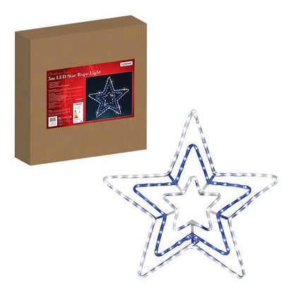 Christmas Workshop LED Lights 120 Blue & White 5M Star Flashing Rope Xmas Decoration
