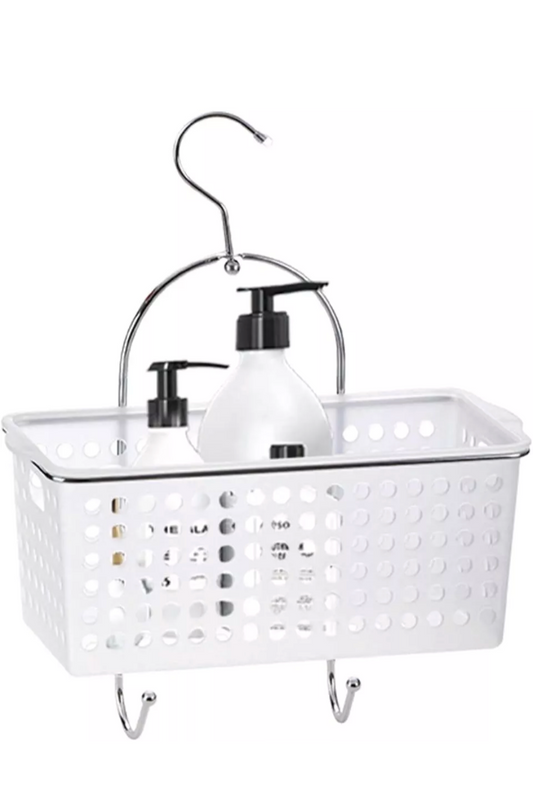 Blue Canyon Shower Caddy with Plastic Basket, Shower Accessory for Bathroom, 30x14.5x36cm