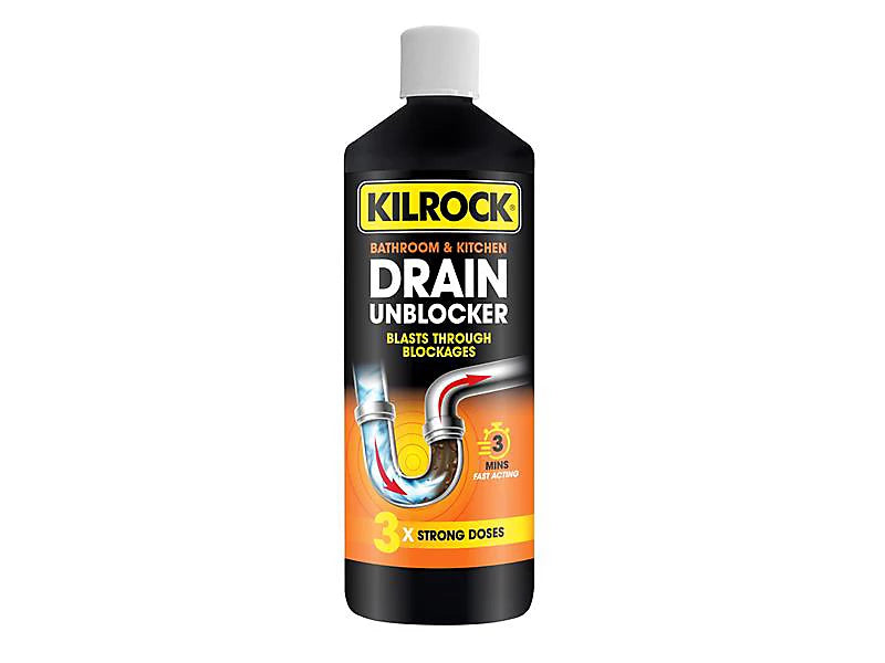 Kilrock DRAIN Bathroom & Kitchen Drain Unblocker 1 litre