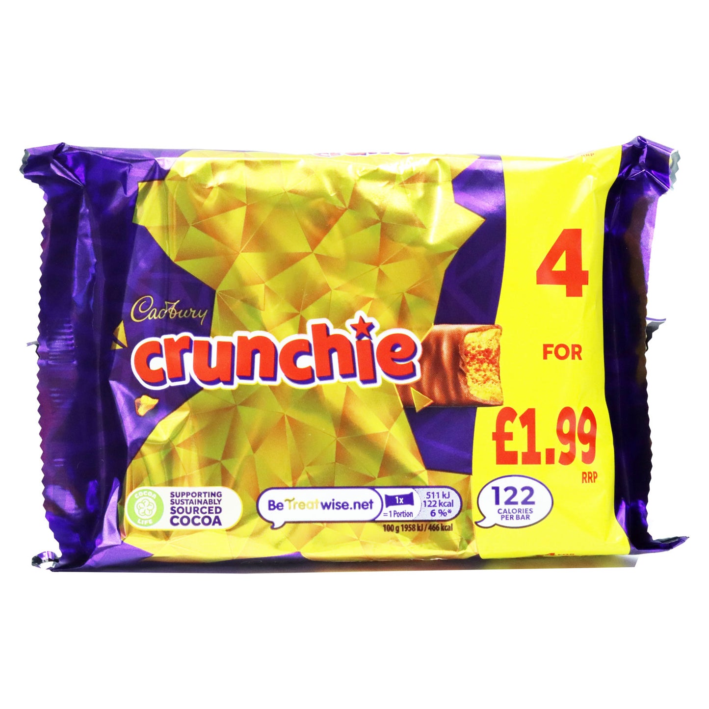 CADBURY CRUNCHIE 4PACK PM £1.99
