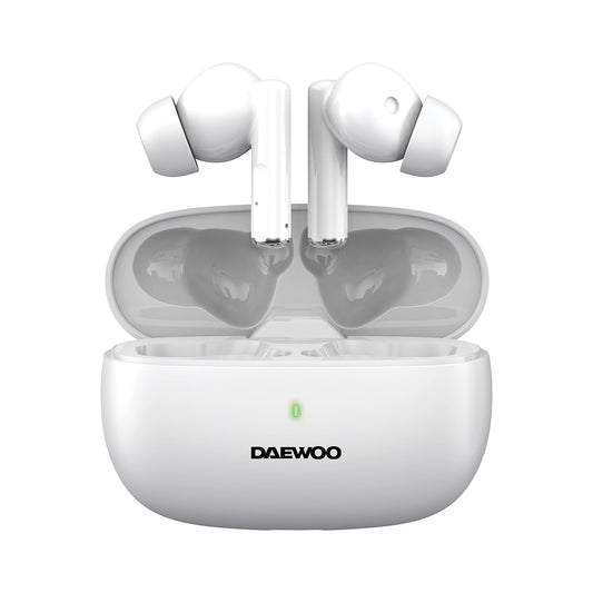 Écouteurs Bluetooth sans fil Daewoo Air Buds avec embouts et boîtier de chargement