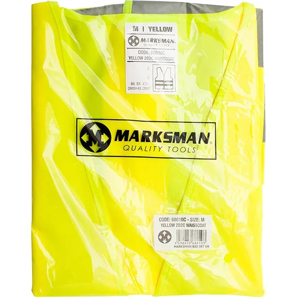 GILET DE TRAVAIL JAUNE MARKSMAN TAILLE M