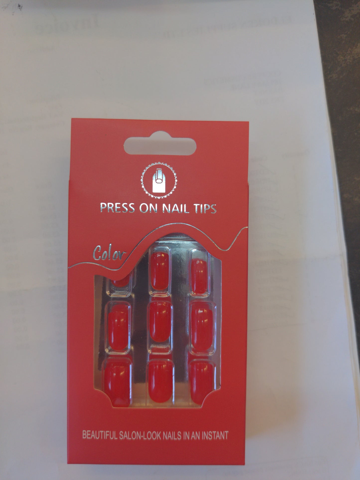 Faux ongles à presser