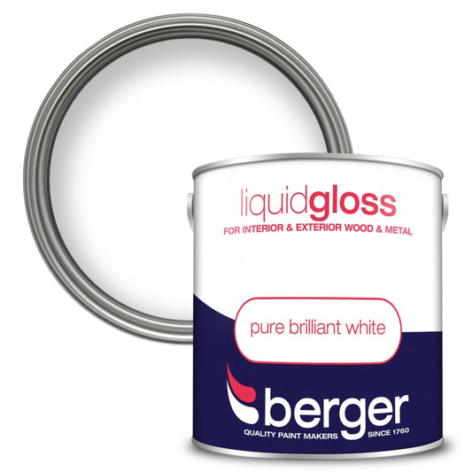 Peinture brillante liquide Berger Blanc Pur - 2,5L