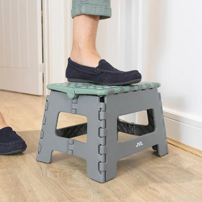 JVL Practical Small Step Stool, Grey