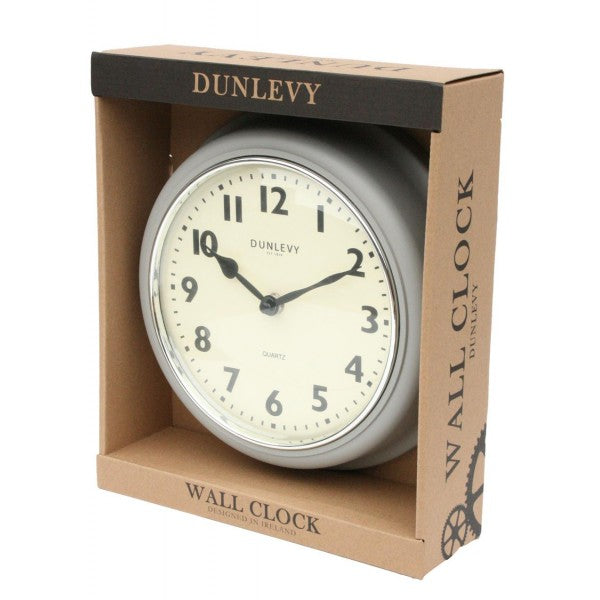 Taupe Deep Wall Clock 10" Plastic