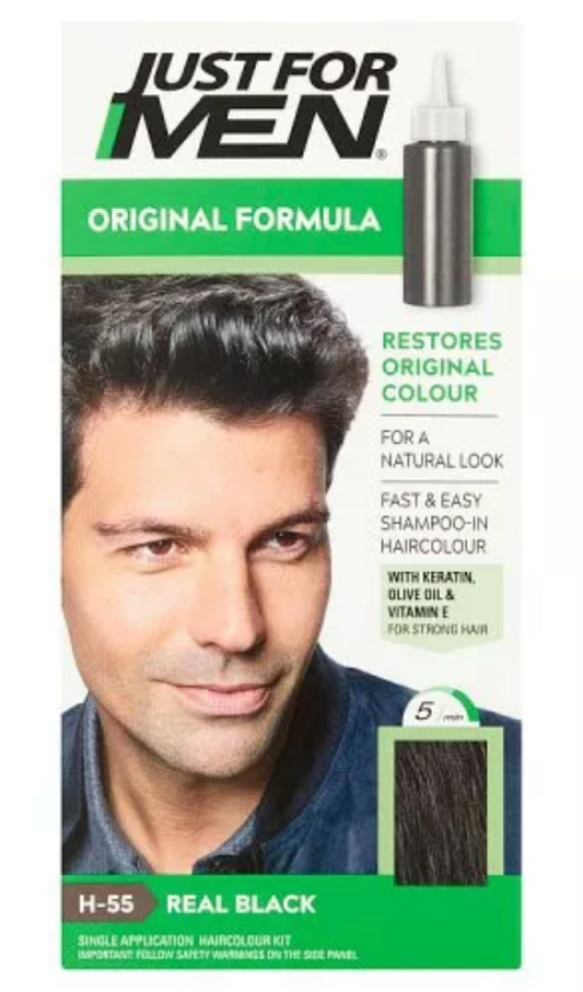 Just for Men Natural Real Black en coloration H-55