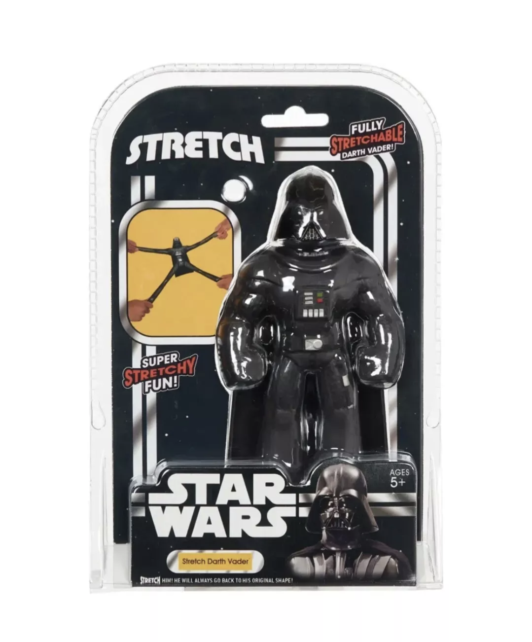 Stretch Star Wars Darth Vader Stretchy Action Figure Retro Style Brand New 07690
