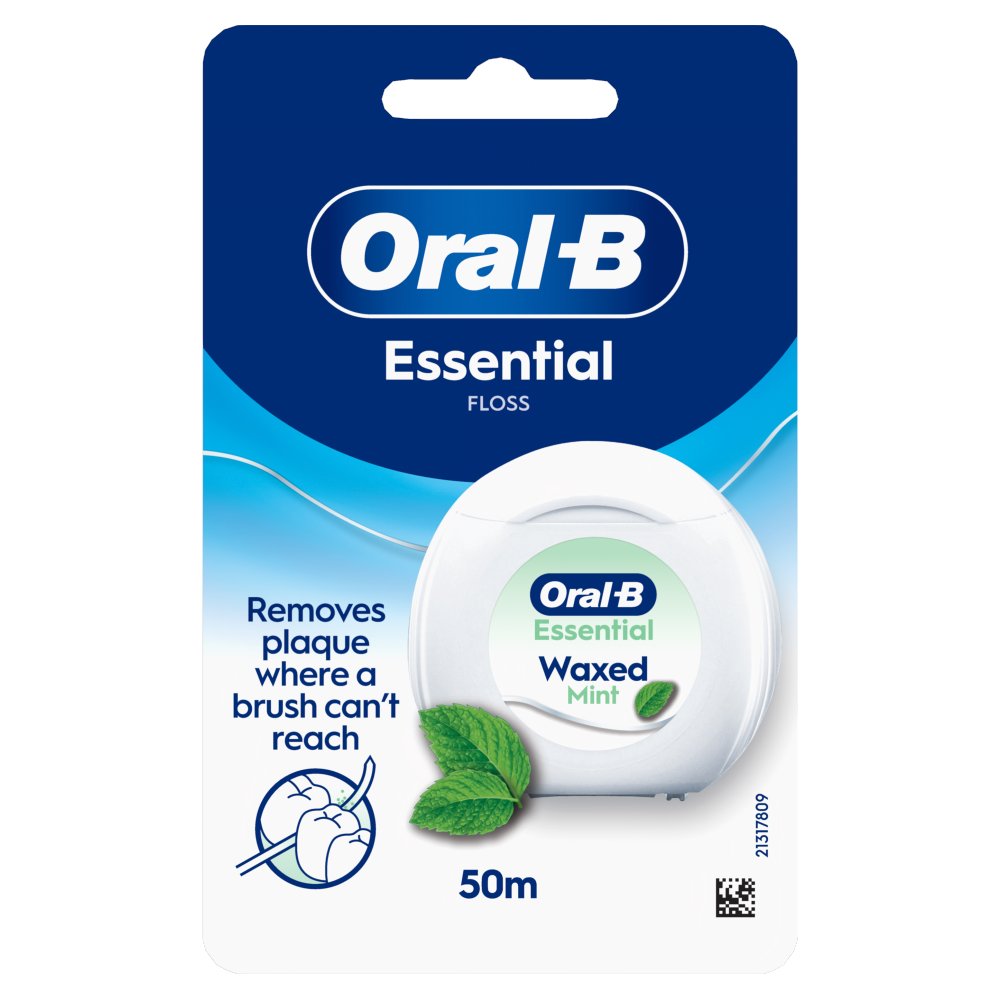 Oral-B Satin Tape Dental Floss, Mint, 50M