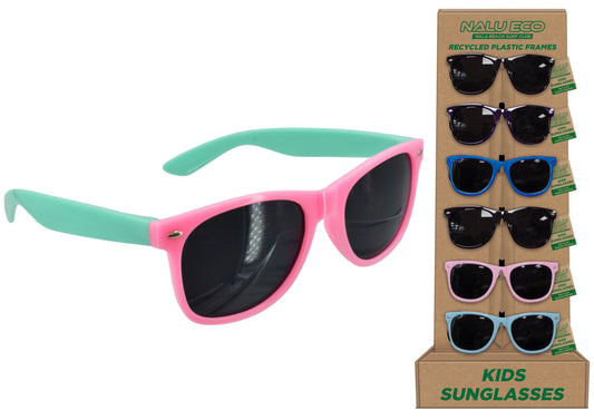 Recycled Abs Kid's Sunglasses Assorted