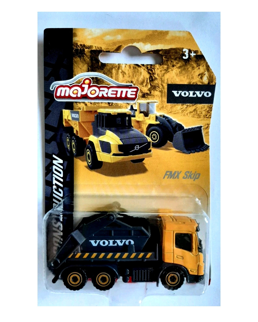 MAJORETTE VOLVO CONSTRUCTION VEICOLO FMX SKIP