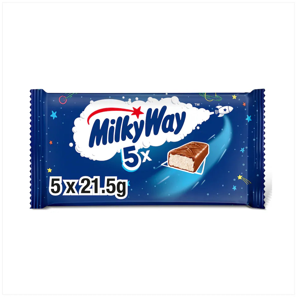Milky Way Milk Chocolate Bars Multipack 5 x 21.5g