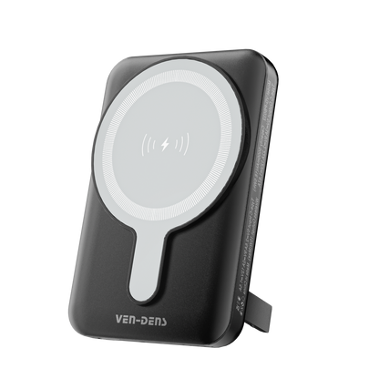 Ven-Dens 5000mah Magnetic Wireless Powerbank with Stand