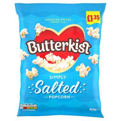 Butterkist Simply Salted Popcorn 50g, £1.35 PMP