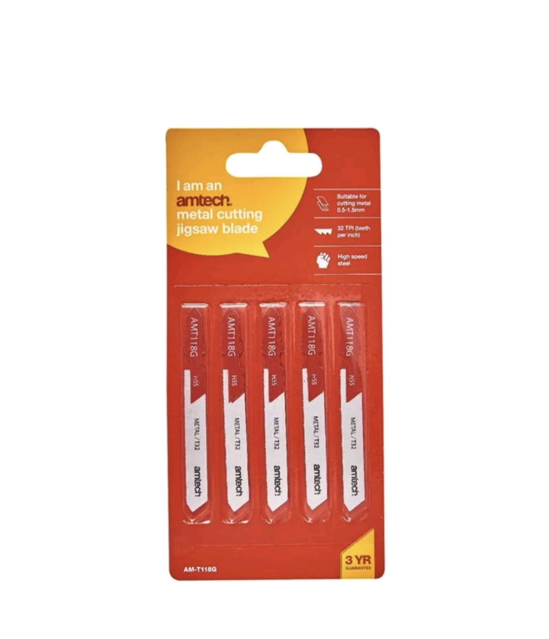 Amtech metal cutting jigsaw blades 0.5-15mm