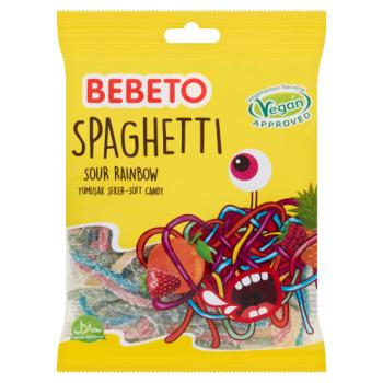 Bonbons tendres acidulés Bebeto Spaghetti Rainbow 70g