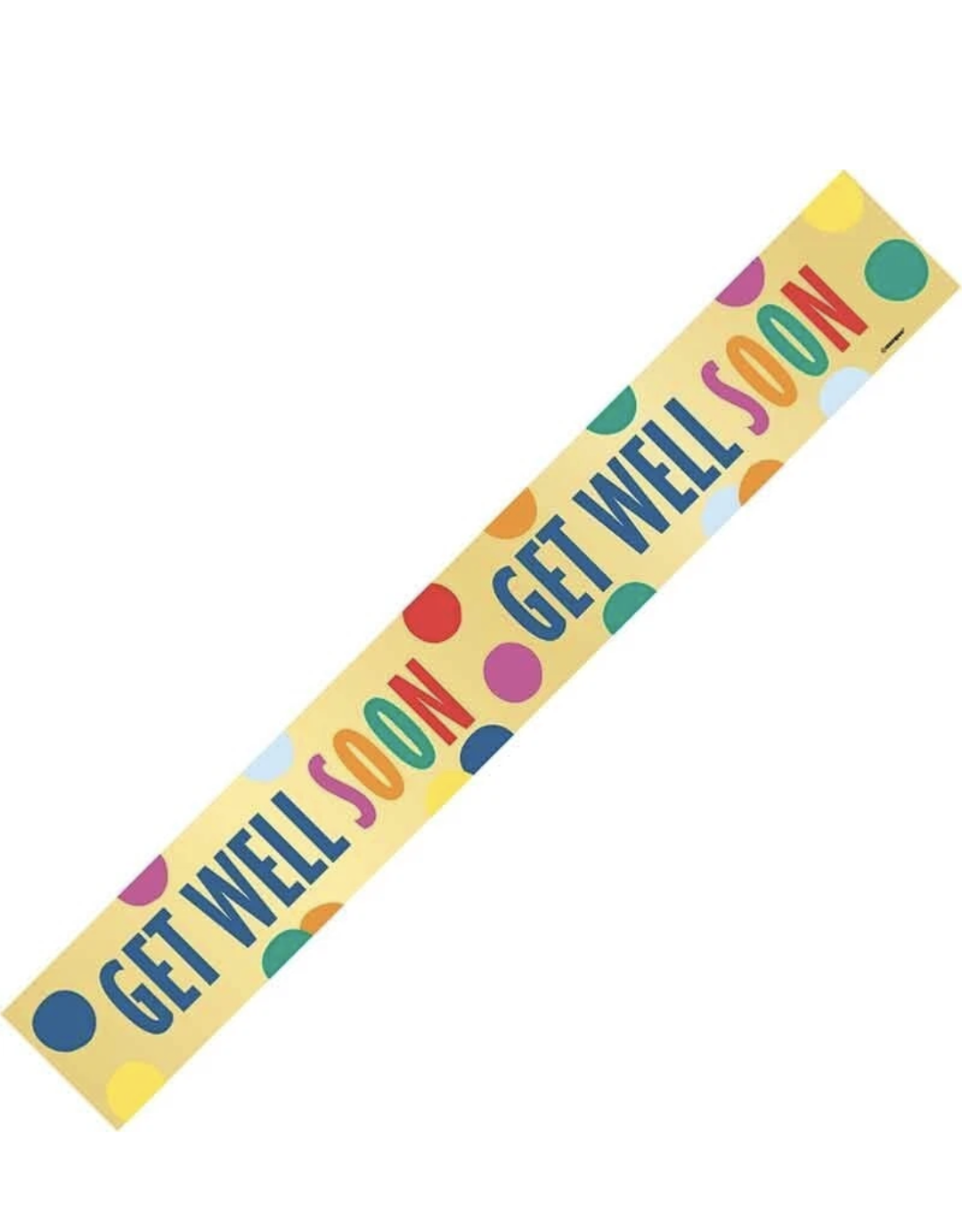 9ft GET WELL SOON FOIL BANNER