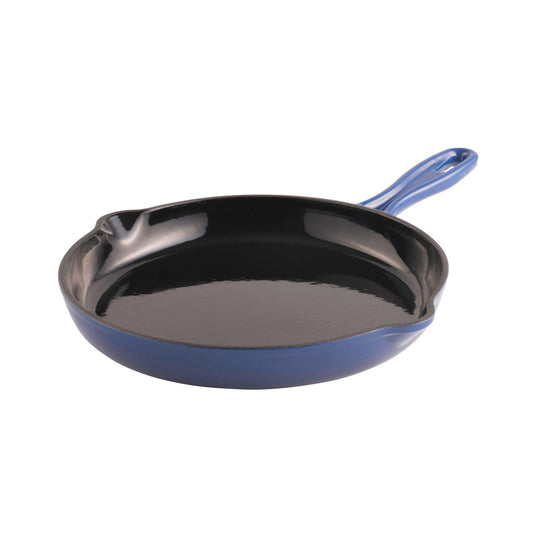 BLUE CAST IRON SAUTE PAN 28cm