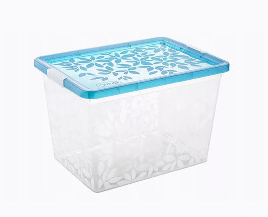Branq Jasmine 33 L Storage Box With Lid, plastic container for home and office