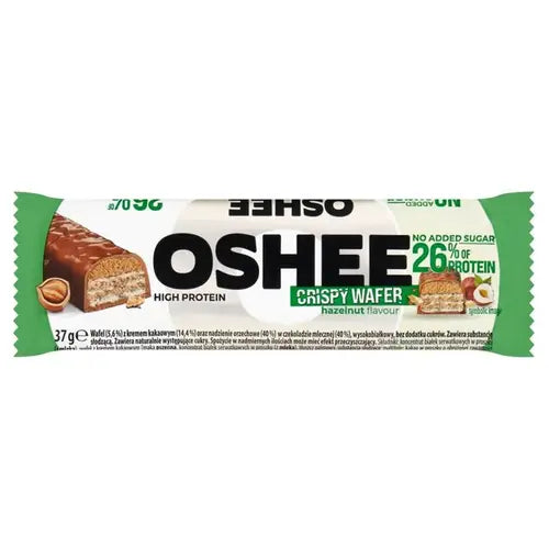 Oshee High Crispy Wafer Protein Bar With Hazelnut, 37g