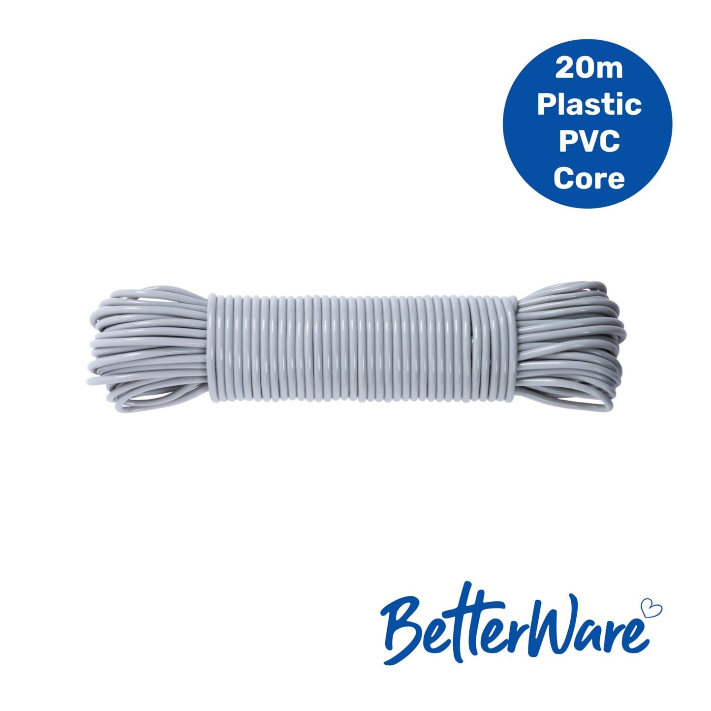 B/Ware 20m PVC Core Clothesline Assorted