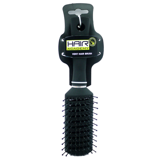 HAIR ACADEMY HAIR BRUSH VENT BLACK