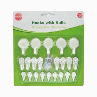Adorn Crochets et Clous – Pack de 22