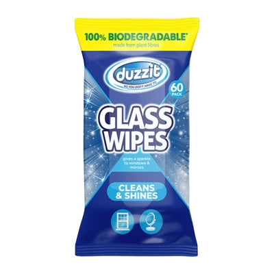 DUZZIT WIPES BIODEGRADABLE GLASS 60S