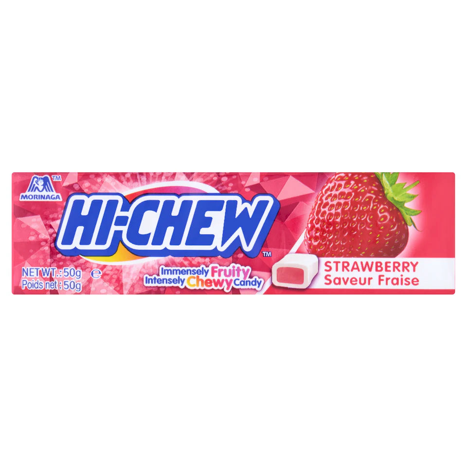 Hi-Chew Strawberry Flavoured Chewy Sweets 50g