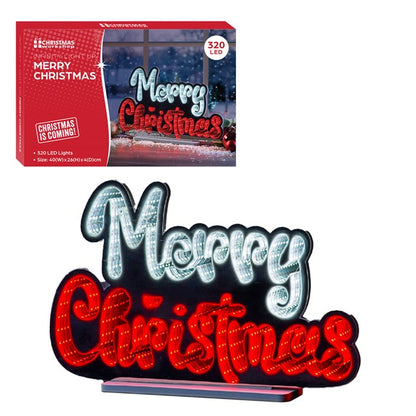 The Christmas Workshop Merry Christmas Infinity Light Sign