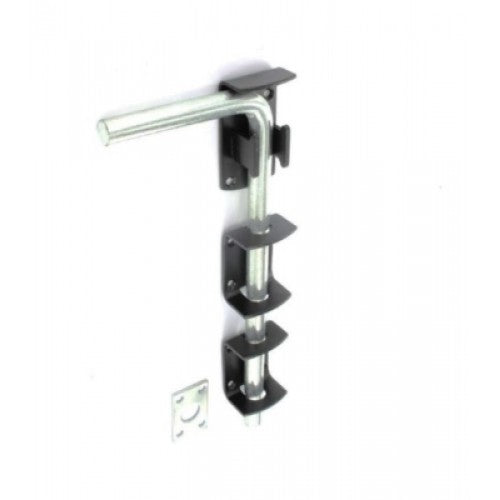 IDB12 - Verrous de porte de garage noirs 12"