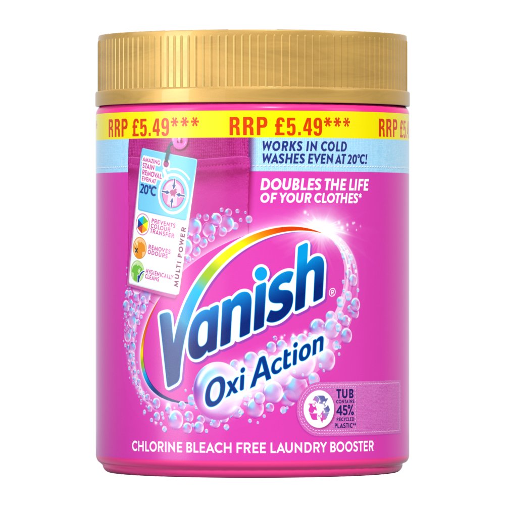 Vanish Lessive Additif Poudre Détachant Couleurs 6x470g PMP