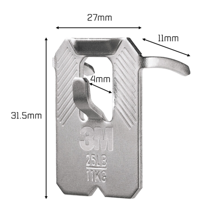 3M CLAW Drywall Picture Hanger 11kg 2pk 3PH11-2UKN