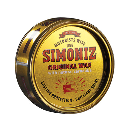 Simoniz Original Wax Tin Wax Paste Gloss Shine Natural Carnauba Protection 150g