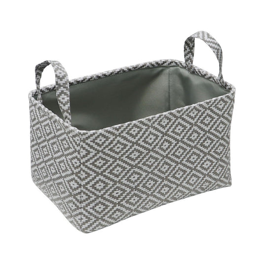 Panier de rangement rectangulaire en papier Jvl Argyle Grand H22 x L38 x P26cm