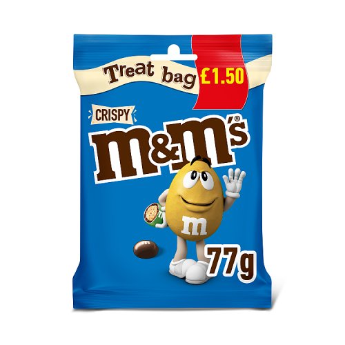 SACHET GÂTERIE CROUSTILLANTE M&MS PRIX CONSEILLÉ 1,50 £ 77G