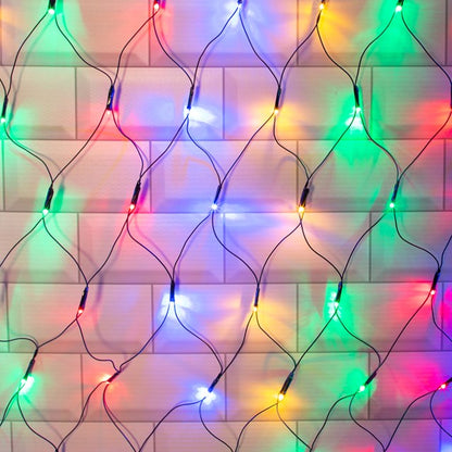 Christmas Workshop 108 LED Net Static Light - Multi Coloured