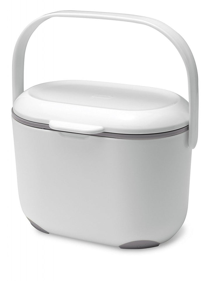 Addis 515631 Composteur de cuisine 2,5 litres, blanc/gris - 1588