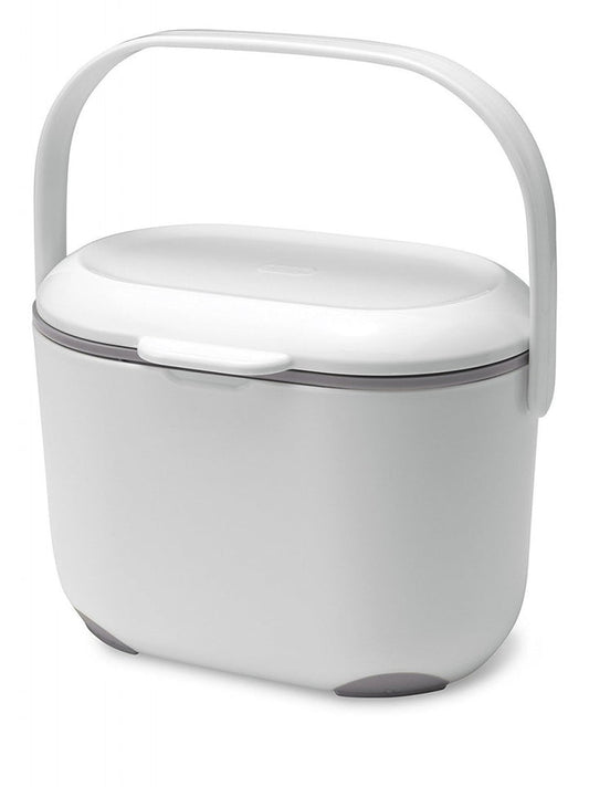 Addis 515631 Composteur de cuisine 2,5 litres, blanc/gris - 1588