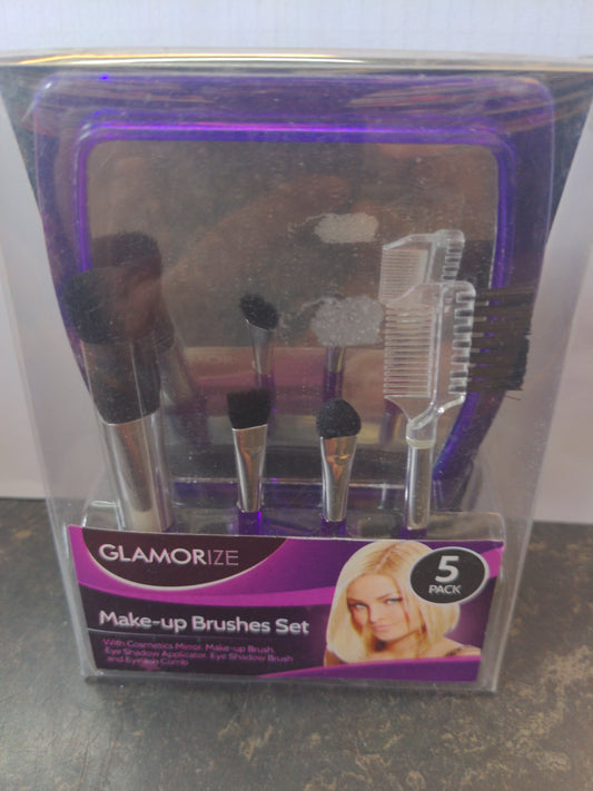 Ensemble de 5 pinceaux de maquillage Glamorize
